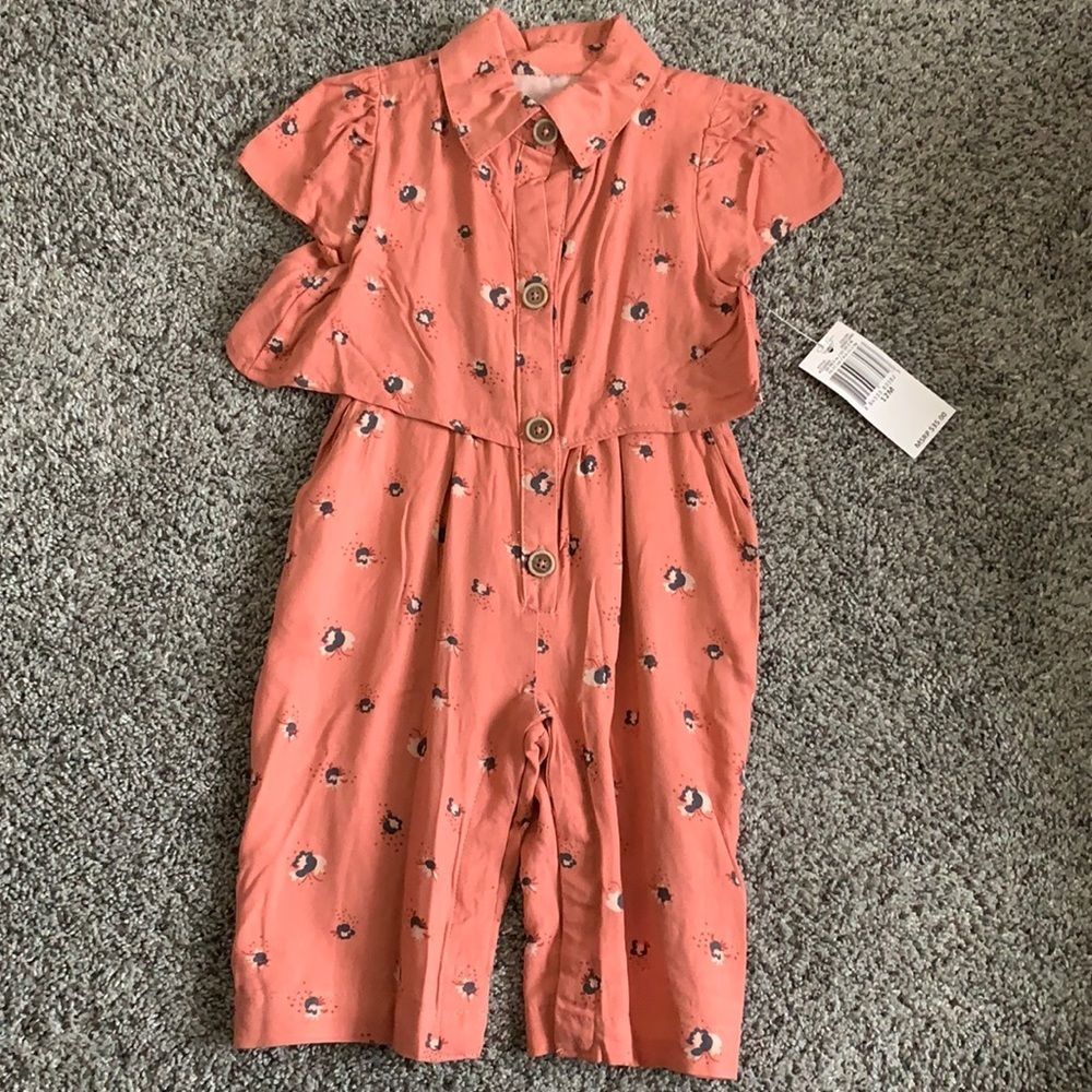 NWT Girls Jessica Simpson Summer Romper 12M